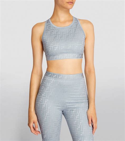 fendi crop top and skirt|fendi cropped workout top.